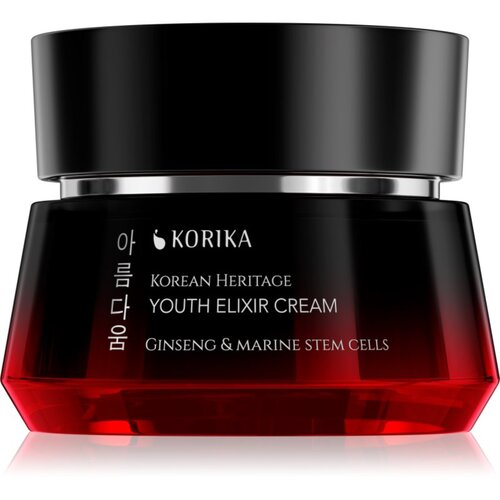 KORIKA Korean Heritage Ginseng &amp;amp; Marine Stem Cells Youth Elixir Cream hranilna antioksidacijska krema za pomladitev kože 50 ml Slike