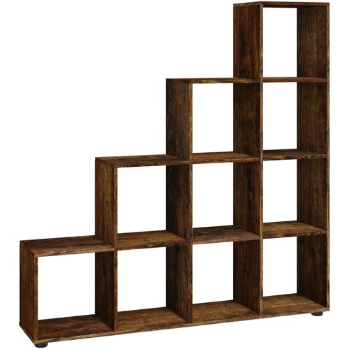 Maison Chic Stopničasta Knjižna omara - Knjižni regal dimljen hrast 142 cm inženirski les, (21724679) Cene