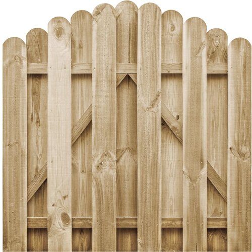 vidaXL Vrtna vrata impregnirana borovina 100x100 cm, (20799532) Cene