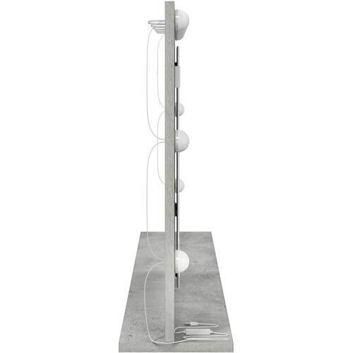  Ogledalo za Toalet Pravokutni Betonski sivi 100 x 55 x 18 cm Slike