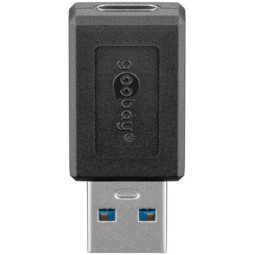 Goobay adapter USB 3.0 SuperSpeed USB-A na USB-C, črn Cene