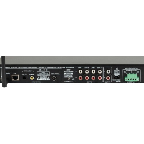 DAP PA-5500TU, 100V ojačevalnik 460W, Internetni radio, DAB+, FM in Bluetooth - - Audio-Kondric Slike