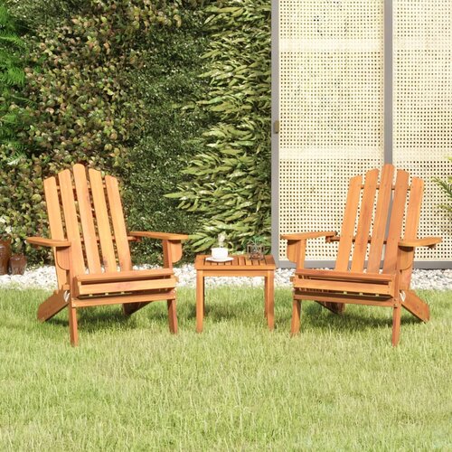 VidaXL 3-dijelna vrtna garnitura Adirondack masivno bagremovo drvo Slike