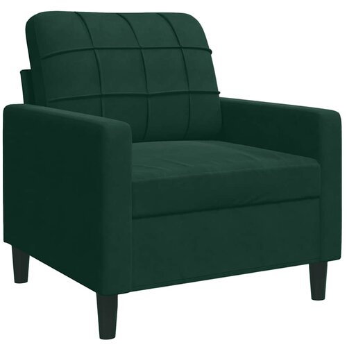  3-dijelni set sofa s jastucima tamnozeleni bar&amp;scaron;unasti Slike