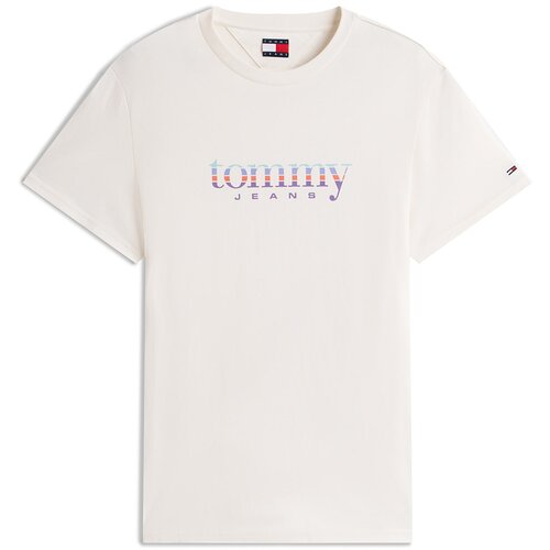 Tommy Jeans Majica svijetloplava / lavanda / tamno narančasta / bijela Cijene