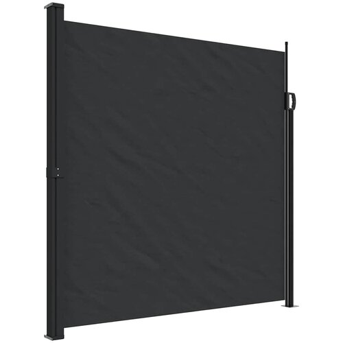  Bočna tenda na uvlačenje crna 200 x 600 cm Slike