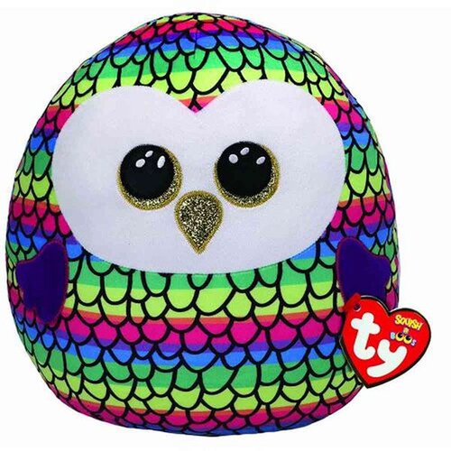 TY pliš Squishy Beanies Owen plišasta blazinica Multicolor Owl 3y+ 22 cm Cene