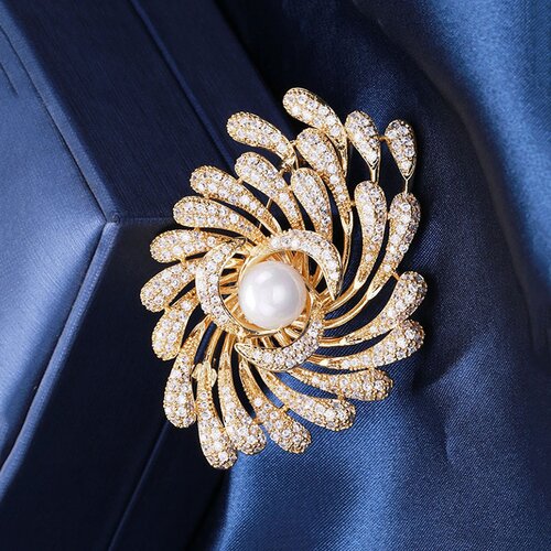 INF Broška s Sijočimi Kristali - Elegantna in Razkošna B, (21686046) Cene