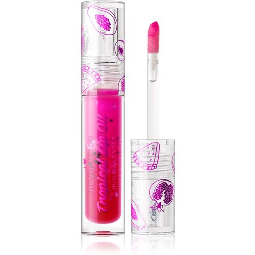 Revolution Tasty Tropical tonirajuće ulje za usne za sjaj i hidrataciju nijansa Pomegranate 3,8 ml Cijene