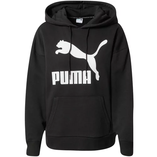 Puma Sweater majica crna / bijela