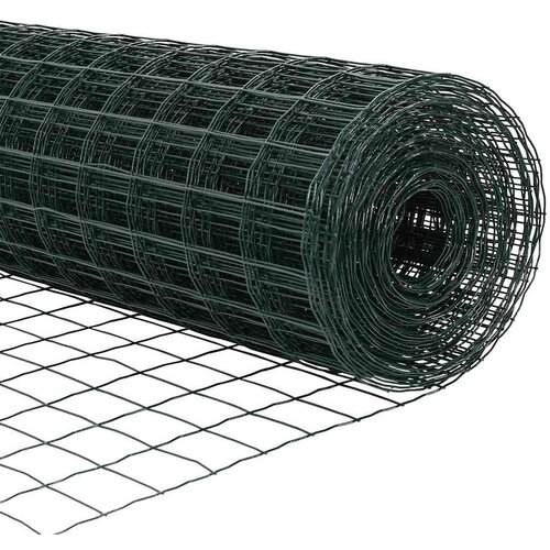 Euro ograda s postom 25 x 1 m Čelik premazan PVC-om Zelena Slike