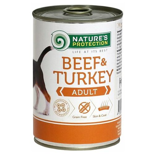 Natures Protection hrana u konzervi za pse - govedina i ćuretina 400gr Slike