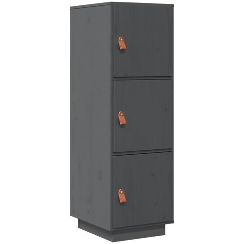 Maison Chic Visoka omara - Komoda - Predalnik siva 34x40x108,5 cm trdna borovina, (21720037) Cene