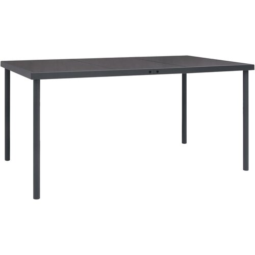  Vrtni blagovaonski stol antracit 150 x 90 x 74 cm čelični Cijene