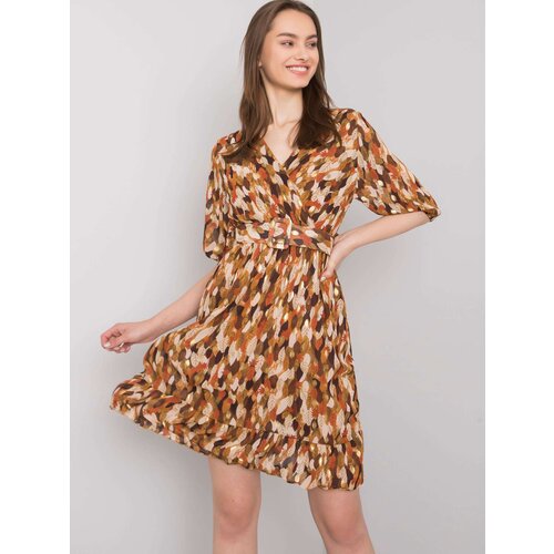 Italy Moda Dress-DHJ-SK-11332.67P-light brown Slike