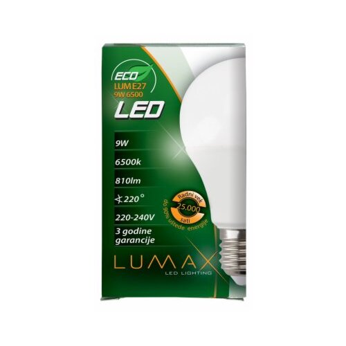 Lumax SIJALICA LED ECO LUME27 9W 6500K 810LM Cene