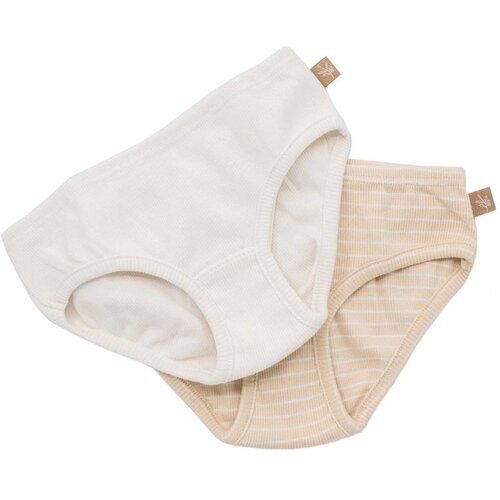  Lunilou - Gaćice za djevojčice s prugama, Sand/Off White, 2 kom Slike