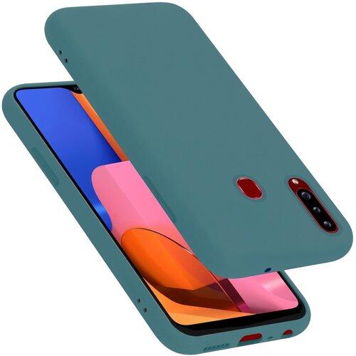 Cadorabo Ohi&amp;scaron;je, združljiv s Samsungom v tekoči zeleni barvi - za&amp;scaron;čitni pokrov iz fleksibilnega silikona TPU, (20588677) Slike