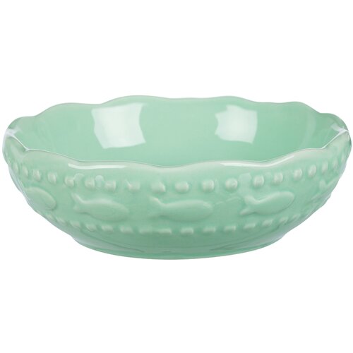 Trixie keramična posoda ribji motiv - 250 ml, &amp;Oslash; 13 cm - mint Slike