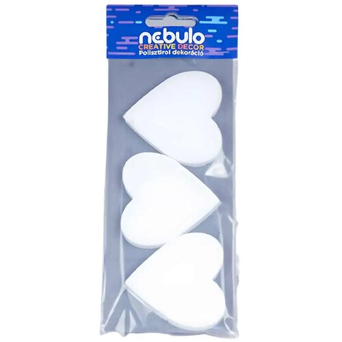NEBULO polistirenske dekoracije srca, set od 3 komada Slike