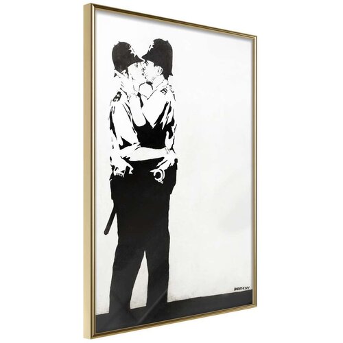  Poster - Banksy: Kissing Coppers II 40x60 Slike