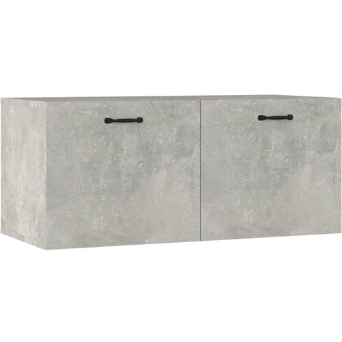 Maison Chic Stenska omarica - Zidna omarica betonsko siva 80x36,5x35 cm inženirski les iu40, (22062709) Slike