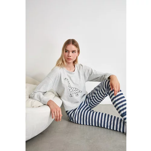 Trendyol Ženska pidžama komplet Knitted