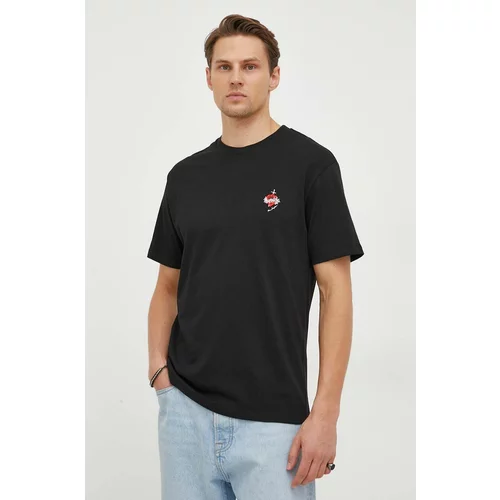 The Kooples Pamučna majica za muškarce, boja: crna, s aplikacijom