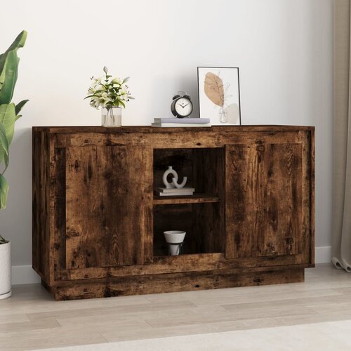 vidaXL Komoda dimljeni hrast 102x35x60 cm inženirski les Cene