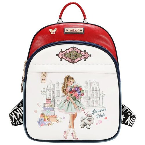 Nikky Ruksak Glamorous Walk bijeli 25x32x12 cm Cijene
