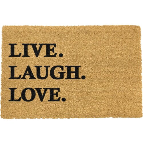 Artsy Doormats Predpražnik iz naravnih kokosovih vlaken Live Laugh Love, 40 x 60 cm Slike