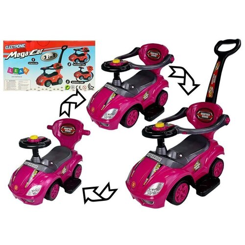  Dječja guralica Mega Car 3in1 - roza Cene