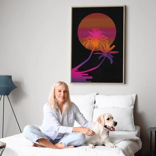 Slika - Palm at Sunrise (1 Part) Vertical 80x120 Slike
