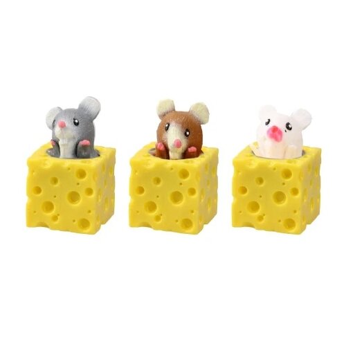 Ozzo Squeezy cheese, gumena igračka, miš i sir, miks Cene