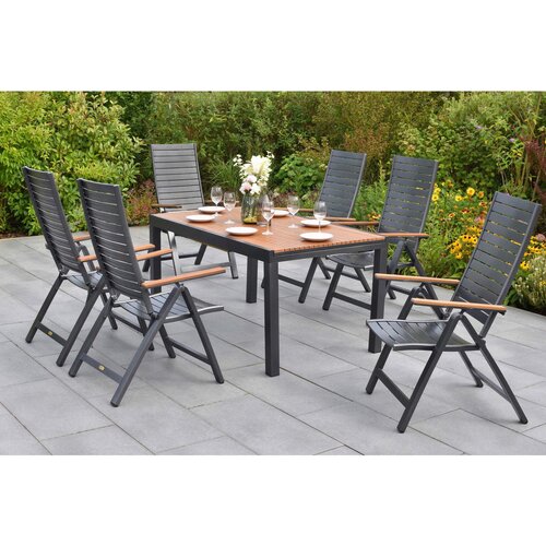 Gardenson VRTNA GARNITURA ASTROS aluminij barve grafita, naravne barve Cene