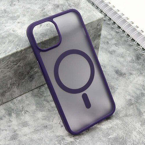Maska Silky MagSafe matte za iPhone 14/ ljubičasta Slike