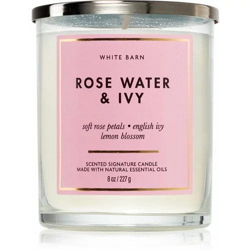 Bath & Body Works Rose Water & Ivy dišeča sveča 227 g