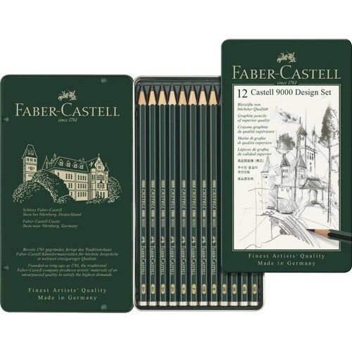 Faber-Castell FABER CASTELL Set grafitnih olovaka 9000 Design 12/1 119064 Slike