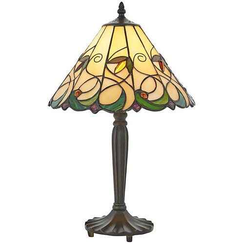  Endon 64195 - Stona lampa Tiffany JAMELIA 1xE27/60W/230V prečnik 31 cm Cene