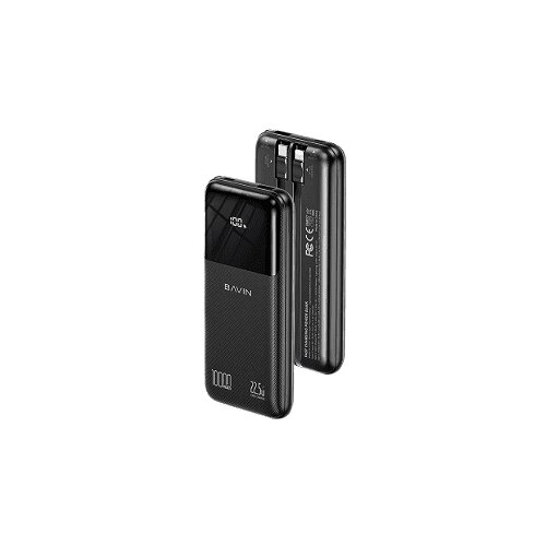 BAVIN Power Bank 10000mAh 22.5W (digital display) crna Cene
