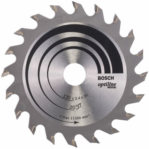 Bosch List kružne testere Optiline Wood 130 x 20;16 x 2.4 mm. 20 Slike