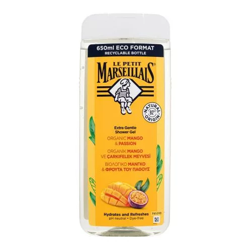 Le Petit Marseillais Extra Gentle Shower Gel Organic Mango & Passion gel za prhanje 650 ml unisex