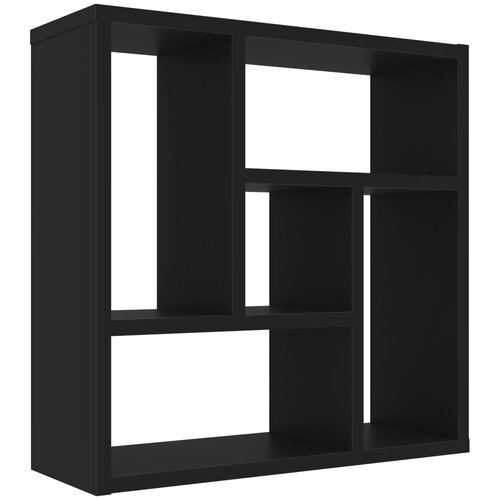 Maison Chic Stenska polica - Viseča Polica črna 45,1x16x45,1 cm inženirski les, (21793749) Slike