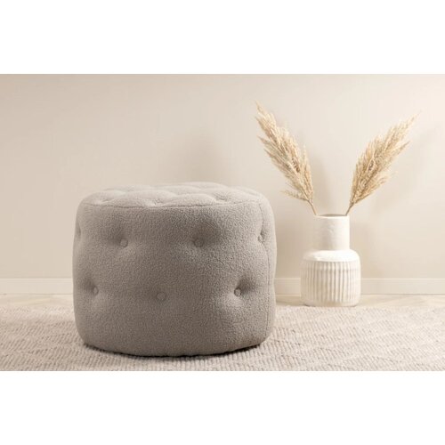 Venture Home puf Benjamin ⌀55 cm, bež (greige) Slike