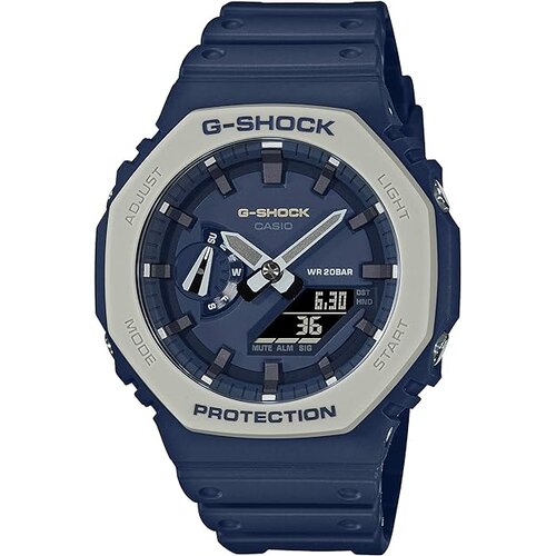 Casio G-Shock Mu&amp;scaron;ki ručni sat, Kvarcni mehanizam, Plavi brojčanik, GA-2110ET-2ADR, Plavi Slike