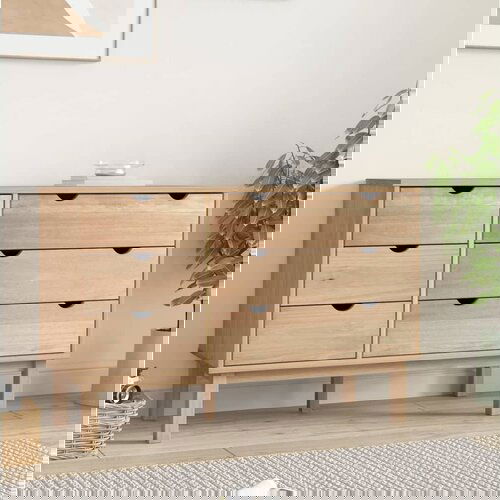 VidaXL Ladičar 113,5 x 39,5 x 73 cm od masivne borovine Slike