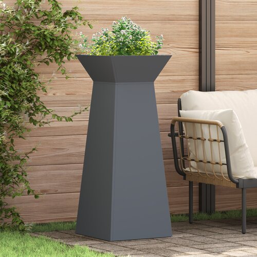 VidaXL Stojalo za rastline Antracit Plastika 40 x 40 x 101 cm Slike