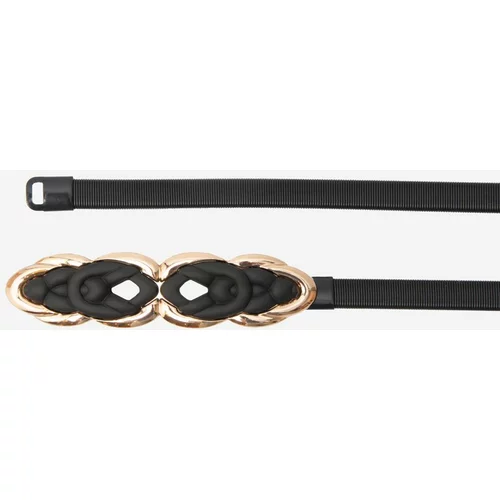 Shelvt Women's slim elastic belt black