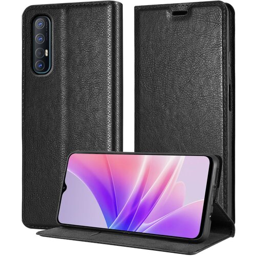 Cadorabo Ohi&scaron;je, združljivo z Oppo FIND X2 NEO v nočna črna - Za&scaron;čitni ovitek z magnetnim zapiranjem, stoječo funkcijo in režo za kartice, (20694992) Cene
