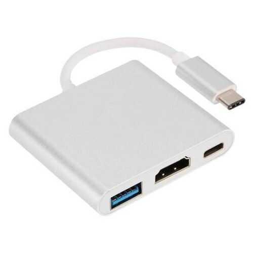 Linkom Adapter za TV Monitor 3u1 Hub USB-C, USB 3.0, HDMI 4k - Bijela KP34019 Cene